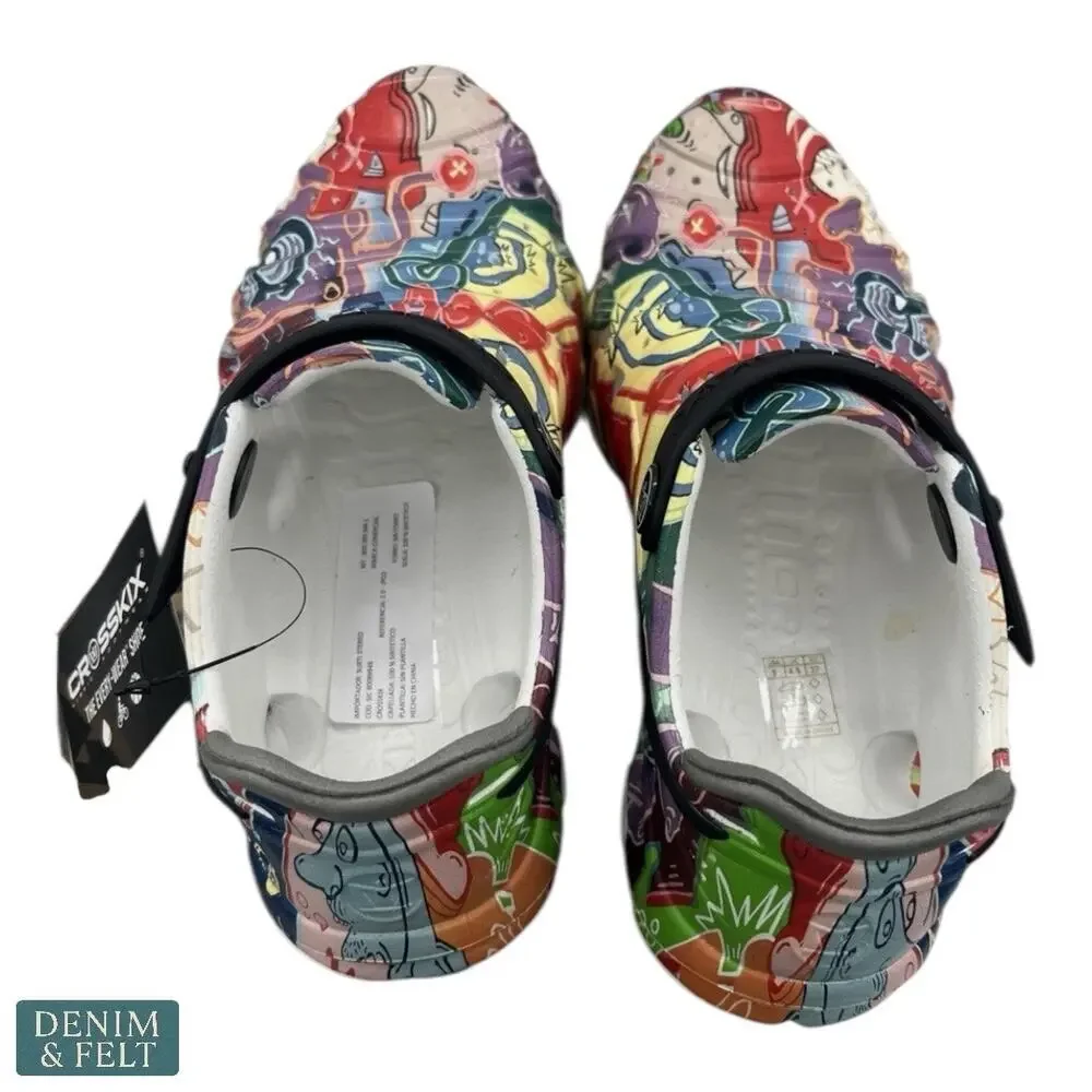 Crosskix 2.0 NYC Graffiti A Water Boat Shoes Unisex Colorful‎ NEW-NIB!!